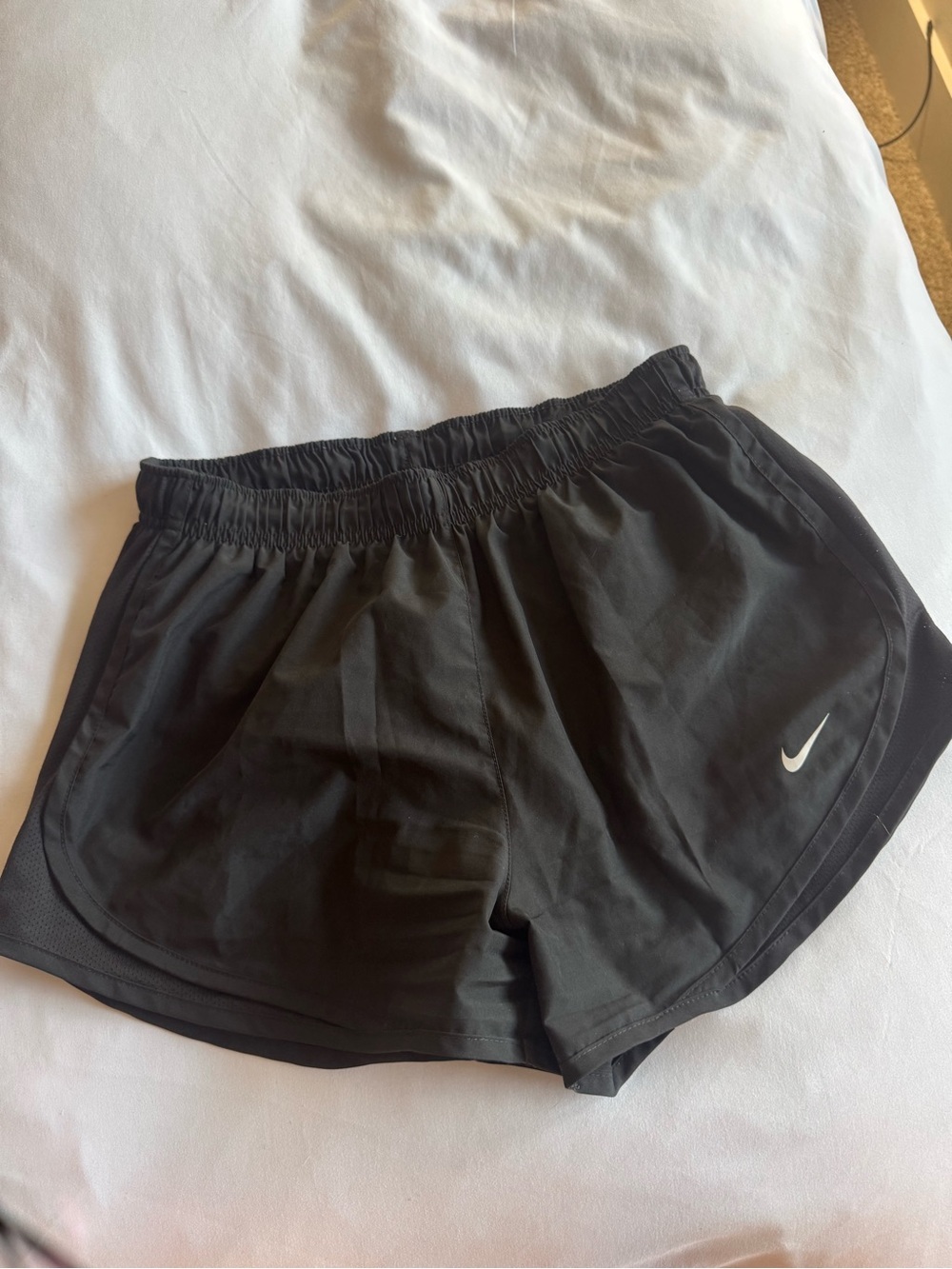 Nike Black Women's Athletic Running Shorts with Swoosh